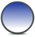 55mm Blauw verloop Lens Filter / Blauwfilter / Graduated Blue Filter