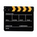 Director Clapper Board / Filmklapper - Whiteboard: Zwart - Klapper: Zwart/Geel - type: DC-05