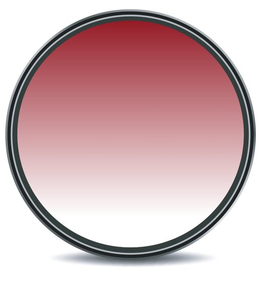 52mm Rood verloop Lens Filter / Roodfilter / Graduated Red Filter