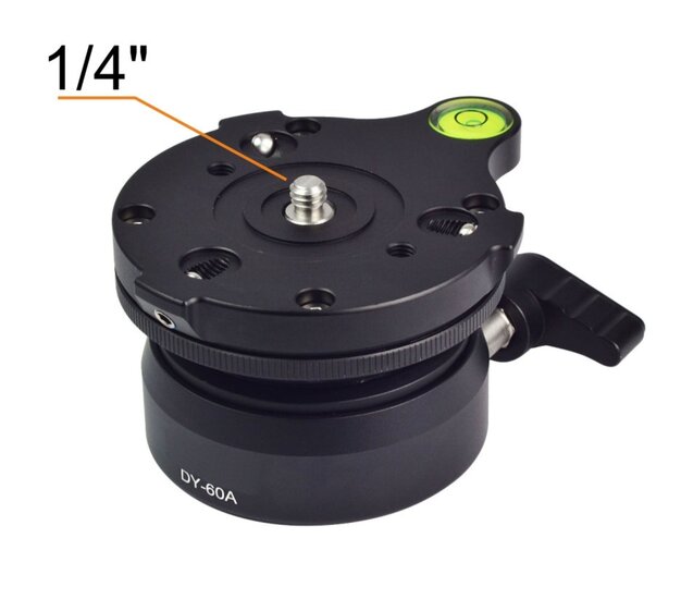 Statief Leveling Base / Precisie Waterpas Statiefkop Leveler - Type DY-60A