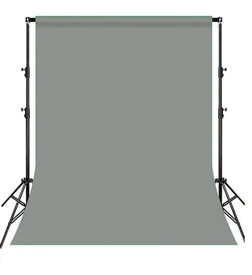 3 x 6 meter - Katoenen Achtergronddoek - Grijs