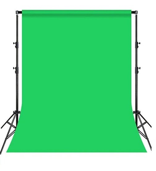 3 x 6 meter - Katoenen Achtergronddoek / Greenscreen - Groen