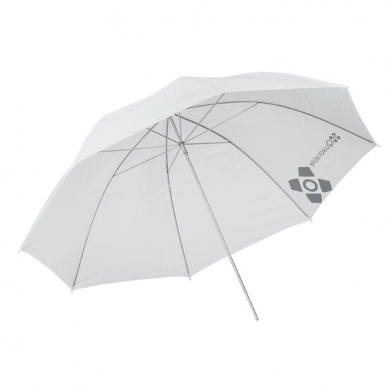 120 cm Diffuus Flitsparaplu -  Doorschijnend wit
