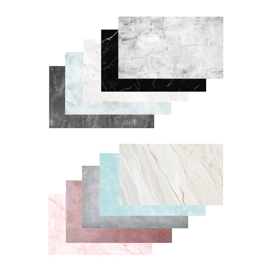 Papieren Backdrops - Marble 10 Pack 