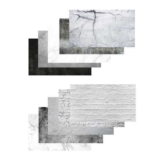Papieren Backdrops - Stone 10 Pack 