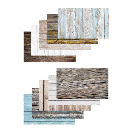 Papieren Backdrops - Wood 10 Pack 