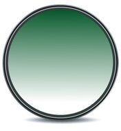 52mm Groen verloop Lens Filter / Groenfilter / Graduated Green Filter