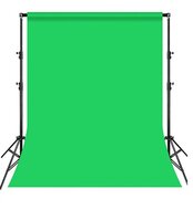 3 x 6 meter - Katoenen Achtergronddoek / Greenscreen - Groen