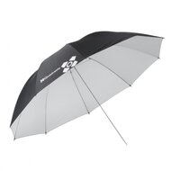 150 cm Flitsparaplu - Zwart/Wit 
