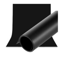 PVC Achtergrond / Backdrop - 100cm x 140cm - Zwart