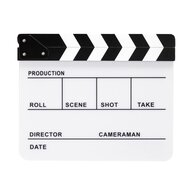 Director Clapper Board / Filmklapper - Whiteboard: Wit - Klapper: Zwart/Wit - type: DC-02