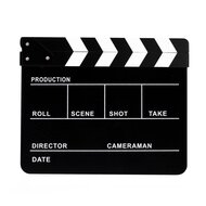 Director Clapper Board / Filmklapper - Whiteboard: Zwart - Klapper: Zwart/Wit - type: DC-03