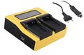 Oplader voor de Canon BP-727 / BP727 - Camera Acculader - Dual LCD Charger