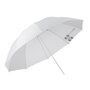 150 cm Diffuus Flitsparaplu - Doorschijnend Wit
