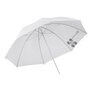 120 cm Diffuus Flitsparaplu -  Doorschijnend wit