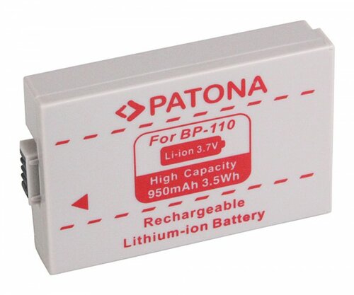 Accu voor de Canon VIXIA HF R21 - Batterij type: BP-110 / BP110 - 950 mAh