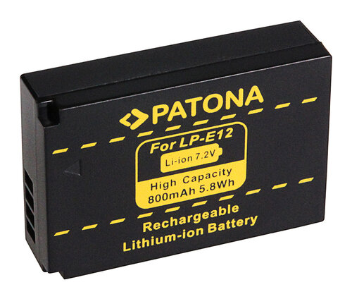 Accu voor de Canon EOS 100D - Batterij type: LP-E12 / LPE12 - 800mAh