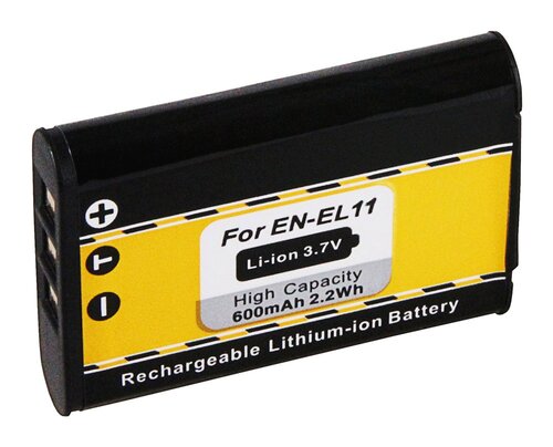 EN-EL11 Accu / Vervangende Batterij voor de Nikon ENEL11 Accu - 600 mAh