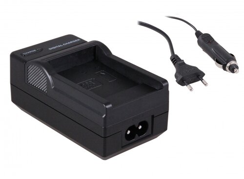 Oplader voor de Minolta NP-600 / NP600 - Camera Acculader - 2in1 Charger