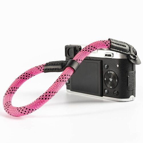 Camera Polsband / Wrist Strap - Type: Touw-Roze