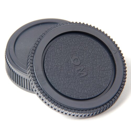 Olympus OM Body Cap + Rear Lens Cap Set