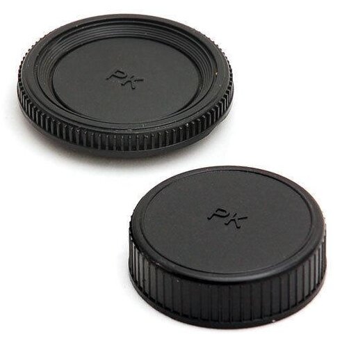 Pentax K - Set van Bodydop en Achterlensdop (Huismerk Body Cap + Rear Lens Cap)
