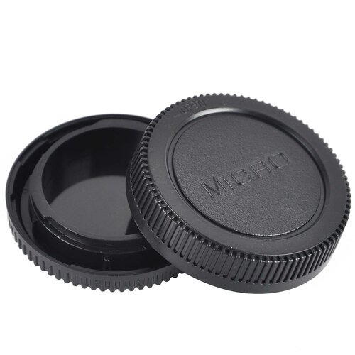 Micro 4/3 (MFT) Body Cap + Rear Lens Cap Set