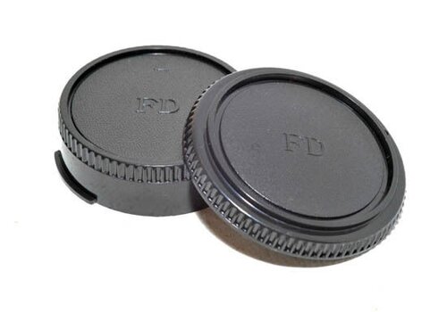 Canon FD - Set van Bodydop en Achterlensdop (Huismerk Body Cap + Rear Lens Cap)