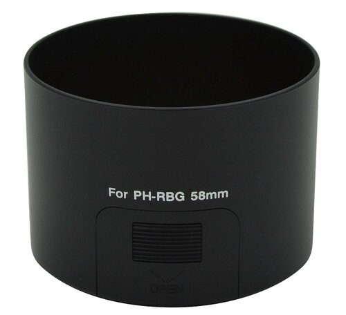 Zonnekap type PH-RBG 58mm / Lenshood voor Pentax objectief