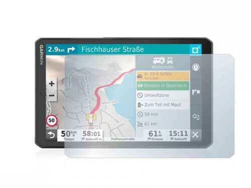 Premium Screenprotector voor de Garmin Camper 890 - type: Ultra-Clear