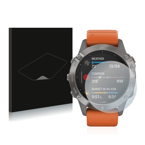 Heldere Screenprotector - Garmin Fenix 6 Pro Solar - type: Ultra-Clear