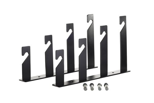 Muurhouder met haken voor 4 achtergrondrollen - FA-024-4