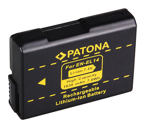 Accu voor de Nikon D3100 - Batterij type: EN-EL14 / ENEL14 - 1030 mAh