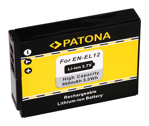 Accu voor de Nikon Coolpix S9400 - Batterij type: EN-EL12 / ENEL12 - 800 mAh