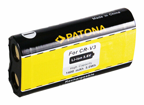Accu voor de Pentax Optio 33WR - Batterij type: CR-V3 / CRV-3 - 1400 mAh