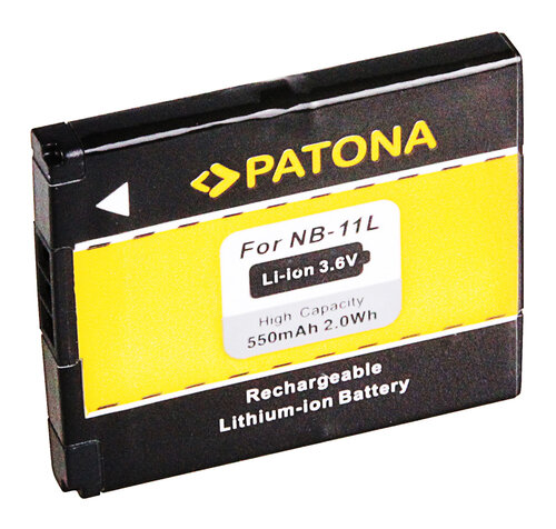 Accu voor de Canon IXUS 125 HS - Batterij type: NB-11L / NB11L - 550 mAh