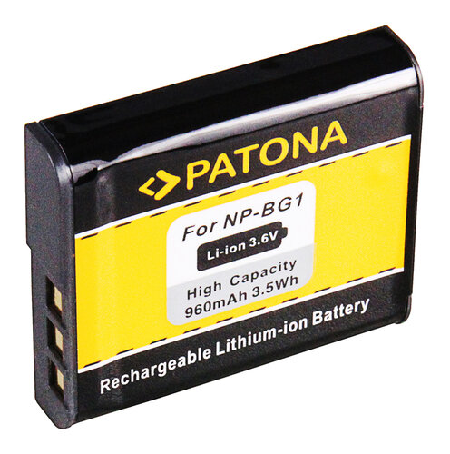 Accu voor de Sony Cyber-shot DSC-WX1 - Batterij type: NP-BG1 / NP-FG1 - 960mAh