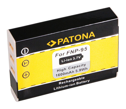 Accu voor de Fuji X70 - Batterij type: NP-95 / FNP-95 - 1600 mAh