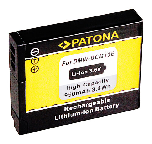 Accu voor de Panasonic Lumix DMC-TZ60 - Batterij type: DMW-BCM13 - 950 mAh