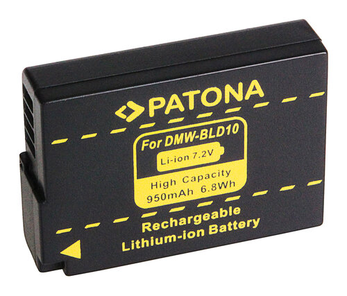 Accu voor de Panasonic Lumix DMC-GX1 - Batterij type: DMW-BLD10 / DMW-BLD10e - 950 mAh