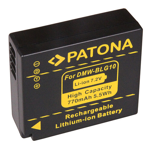 Accu voor de Panasonic Lumix DC-TZ200 - Batterij type: DMW-BLG10 / DMW-BLE9 - 770 mAh