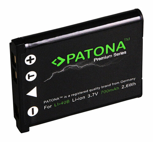 Accu voor de Olympus FE-3010 - Premium Batterij type: LI-40B / LI-42B - 700 mAh