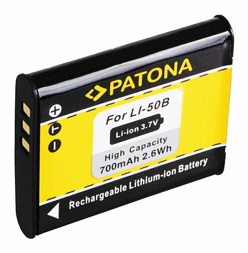 Accu voor de Olympus Mju 750 - Batterij type: LI-50B / LI50B - 700mAh