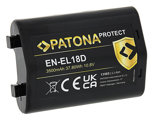 Accu voor de Nikon D6 - Batterij type: EN-EL18D / ENEL18D - 3500 mAh