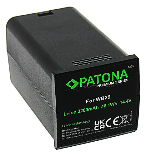 Accu / Batterij type: WB29 voor de Godox AD200 & AD200 Pro - 3200 mAh