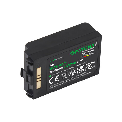 Accu / Batterij voor de Zebra (Motorola) Symbol MC7090 - Type: BTRY-MC70EAB00 - 3600 mAh
