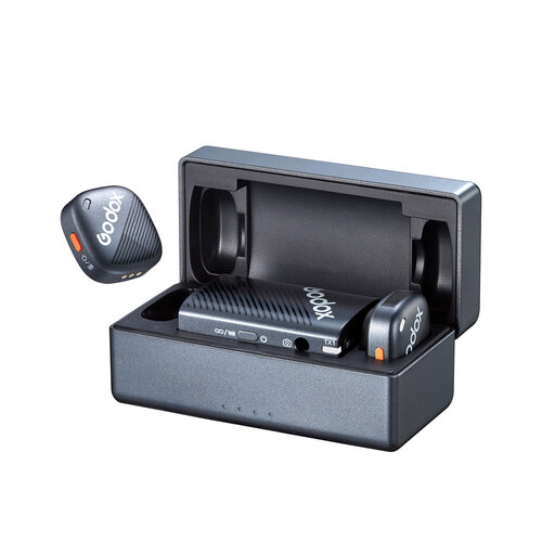 Godox Cube C - Dubbele Draadloze Lavalier Microfoon Set - TRS & USB-C - Zwart
