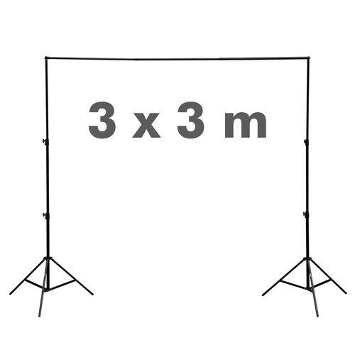 Complete Achtergrondhouder Set - 3 x 3 meter 