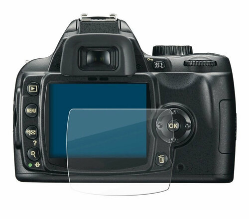 Premium Screenprotector voor de Nikon D60 - type: Ultra-Clear