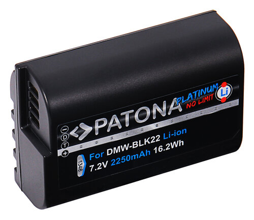 Accu voor de Panasonic Lumix DC-L10 - Batterij type: DMW-BLK22 - 2250 mAh